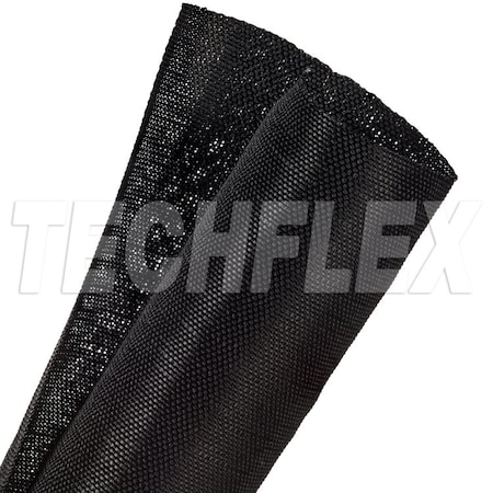 Braided Cable Wrap, 1-3/4 in Inside Dia., Fiberglass, Black MPN:F6W1.75BK