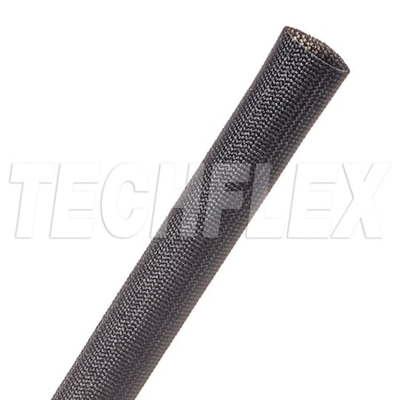 Braided Cable Sleeve, 1/2 in Inside Dia., 0.524 in Max Bundle Dia., 50 ft, Fiberglass, Black MPN:FGL0.50BK