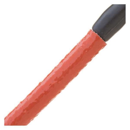 Braided Cable Sleeve, 5/16 in Inside Dia., Fiberglass, Red MPN:FIA0.31RD4