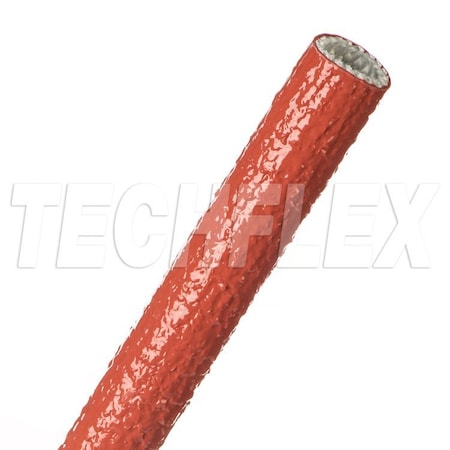 Braided Cable Sleeve, 5/8 in Inside Dia., 50 ft, Fiberglass, Red MPN:FIA0.63RD