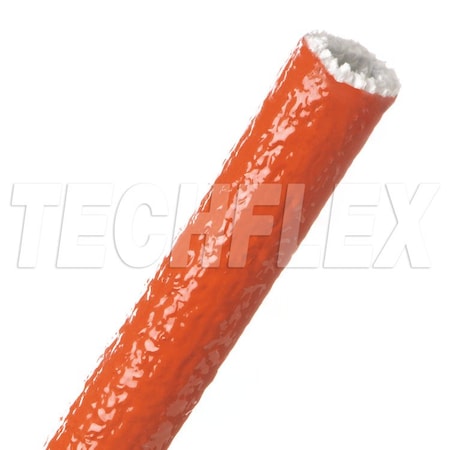 Braided Cable Sleeve, 3/4 in Inside Dia., 25 ft, Fiberglass, Red MPN:FIA0.75RD