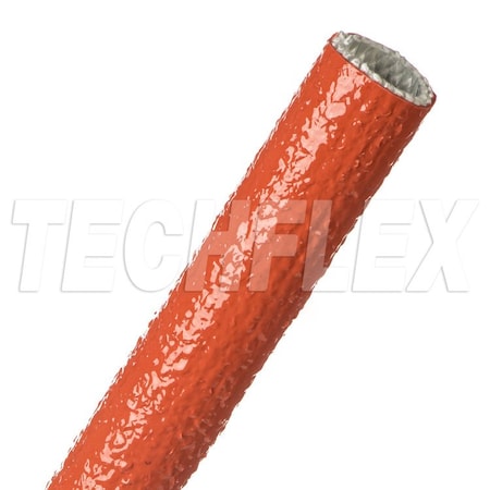Braided Cable Sleeve, 7/8 in Inside Dia., 25 ft, Fiberglass, Red MPN:FIA0.88RD