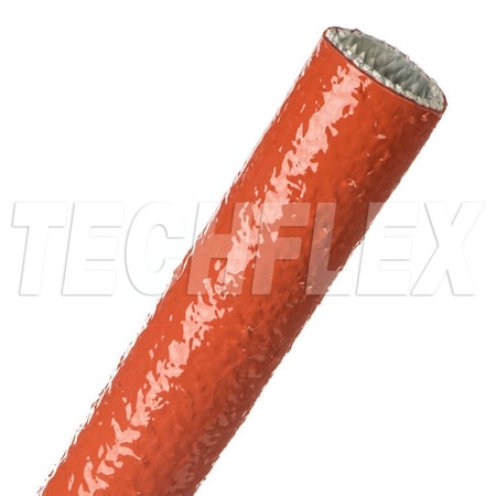 Braided Cable Sleeve, 1 in Inside Dia., 25 ft, Fiberglass, Red MPN:FIA1.00RD
