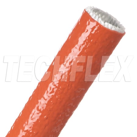 Braided Cable Sleeve, 1-1/4 in Inside Dia., 25 ft, Fiberglass, Red MPN:FIA1.25RD