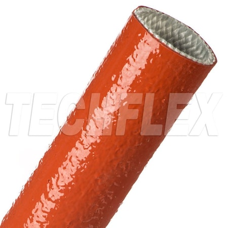 Braided Cable Sleeve, 1-1/2 in Inside Dia., 25 ft, Fiberglass, Red MPN:FIA1.50RD
