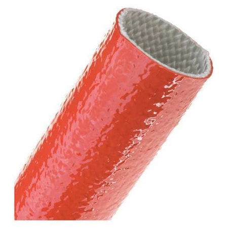 Braided Cable Sleeve, 1-3/4 in Inside Dia., Fiberglass, Red MPN:FIA1.75RD4