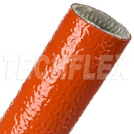 Braided Cable Sleeve, 2 in Inside Dia., 25 ft, Fiberglass, Red MPN:FIA2.00RD