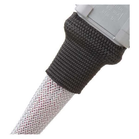 Heat Shrink Tube, 2:1 I.D. Shrink Ratio, Black, 8 ft MPN:H2F1.18BK8