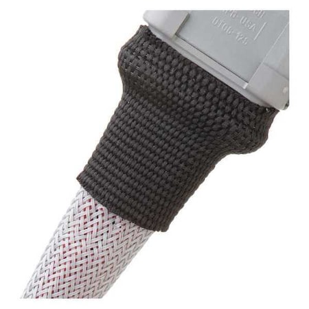 Heat Shrink Tube, 2:1 I.D. Shrink Ratio, 1.58 in I.D. Before Shrinking, Black, 6 ft MPN:H2F1.58BK6