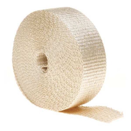 Braided Cable Wrap, 2 in Max Bundle Dia., 50 ft, Fiberglass, Off White MPN:HFN2.00NT50