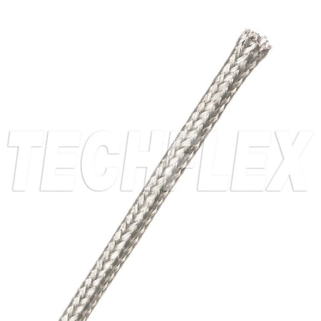 Braided Cable Sleeve, 5/32 in Inside Dia., 100 ft, Copper, Silver MPN:MBN0.16SV