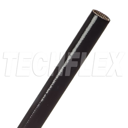 Braided Cable Sleeve, 7/16 in Inside Dia., 50 ft, Fiberglass, Black MPN:SFA0.44BK