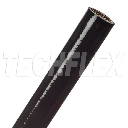 Braided Cable Sleeve, 3/4 in Inside Dia., 50 ft, Fiberglass, Black MPN:SFA0.75BK