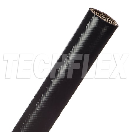 Braided Cable Sleeve, 7/8 in Inside Dia., 50 ft, Fiberglass, Black MPN:SFA0.88BK