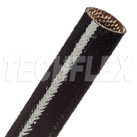 Braided Cable Sleeve, 1-1/4 in Inside Dia., Fiberglass, Black MPN:SFA1.25BK