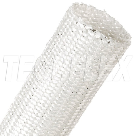 Braided Cable Sleeve, 2 in Inside Dia., 2-3/16 in Max Bundle Dia., 25 ft, Natural MPN:SLN2.00NT