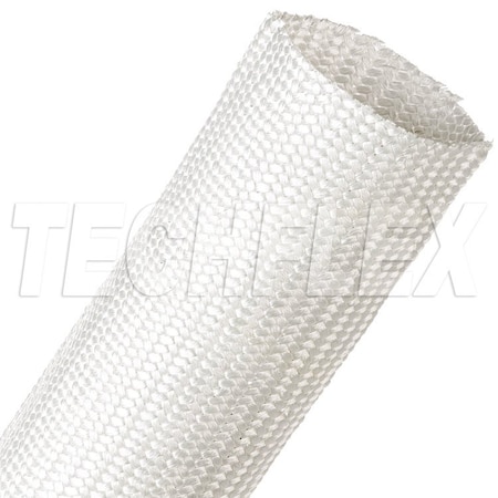 Braided Cable Sleeve, 3 in Inside Dia., 3-1/2 in Max Bundle Dia., 25 ft, Natural MPN:SLN3.00NT