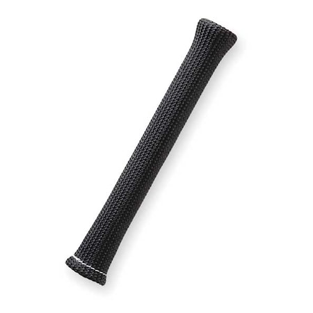 Braided Cable Sleeve, 3/4 in Inside Dia., 0.82 in Max Bundle Dia., 7-1/2 in, Fiberglass, Black MPN:UUN7.50BK