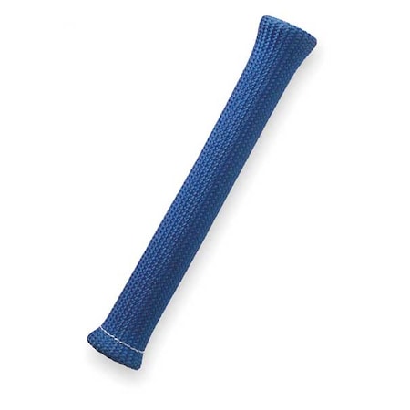 Braided Cable Sleeve, 3/4 in Inside Dia., 0.82 in Max Bundle Dia., 7-1/2 in, Fiberglass, Blue MPN:UUN7.50BL