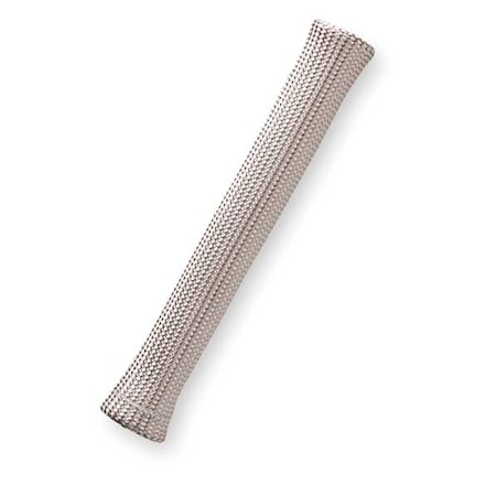 Braided Cable Sleeve, 3/4 in Inside Dia., 0.82 in Max Bundle Dia., 7-1/2 in, Fiberglass, Off White MPN:UUN7.50NT