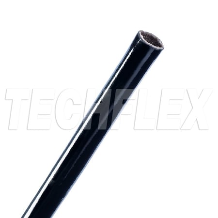 Braided Cable Sleeve, 1/2 in Inside Dia., 50 ft, Fiberglass, Black MPN:VGA0.50BK
