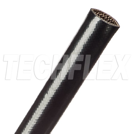 Braided Cable Sleeve, 3/4 in Inside Dia., 50 ft, Fiberglass, Black MPN:VGA0.75BK