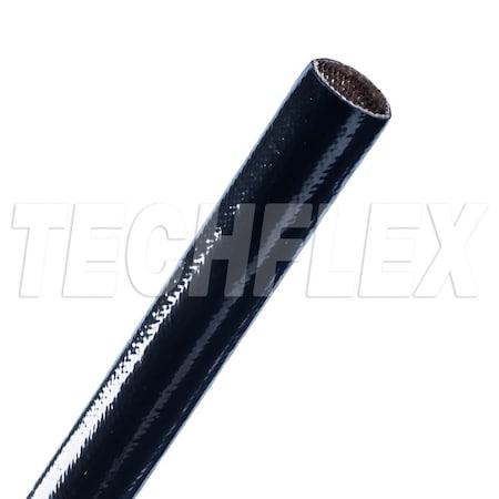 Braided Cable Sleeve, 1 in Inside Dia., 50 ft, Fiberglass, Black MPN:VGA1.00BK