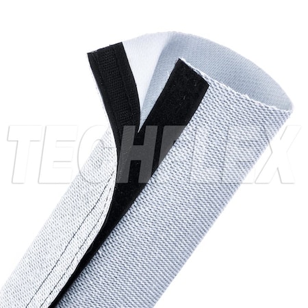 Braided Cable Wrap, 3 in Inside Dia., 25 ft, Silver MPN:WWH3.00SV