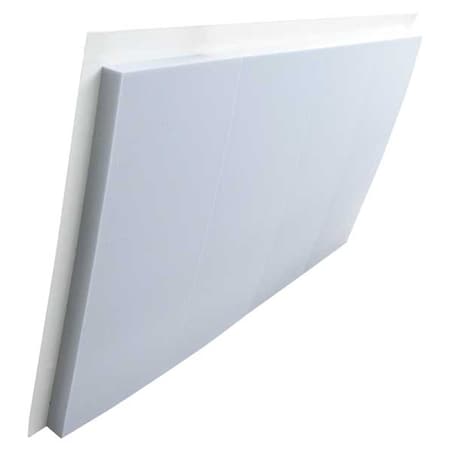 Insulation Sheet, Melamine Foam, 24 in x 48 in, 1 in Wall, White MPN:0879-2448SS100-SH-0920-01