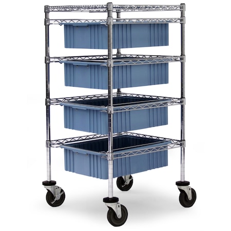 Bin Storage Cart, 24x24x49 MPN:DRAW-4