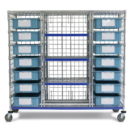 Bin Storage Cart, 14 bins, 24x72x69 MPN:ORVTU
