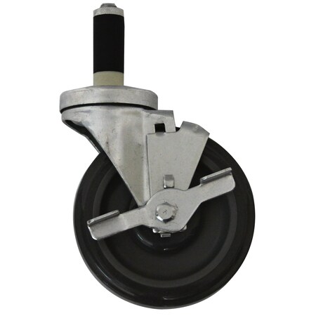 Stem Caster w/Brake, Expandable, 5 MPN:SSC5CB