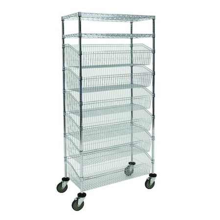 Combo Unit, 6 Basket, 2 Shelf, 24x60x80 MPN:26B6S2-80
