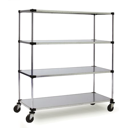 MB Solid Unit, w/Casters, 4 Shelf, 24x48x80 MPN:MB457SLD