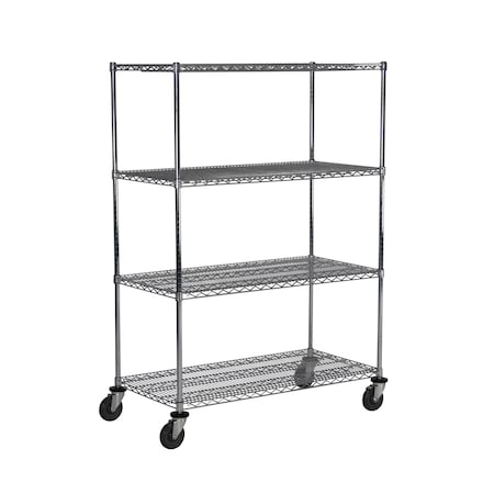 Unit, w/Casters, 4-Shelf, 18x48x80 MPN:MB857CH
