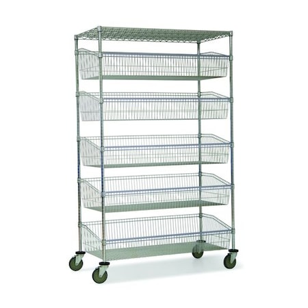 Basket Unit, w/Solid Base, 5 Bskt, 18x60x80 MPN:MBSK1860CH-5-SLD