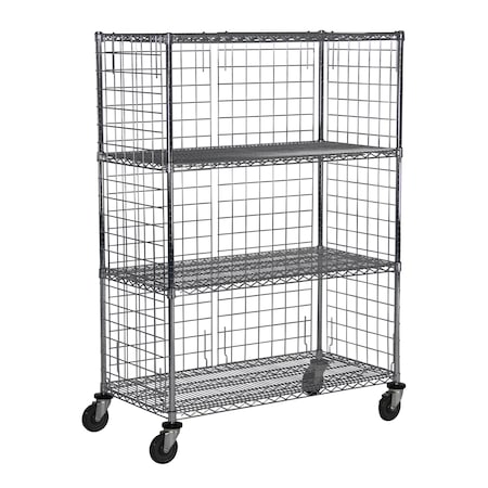 Unit, w/Casters, 4-Shelf, 18x60x69 MPN:ME866CH