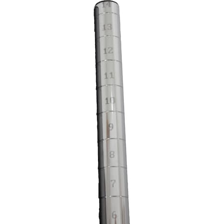 Shelving Post, Chrome, 14