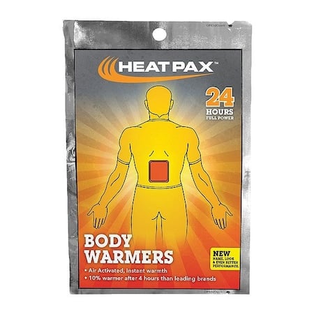 Body Warmer, 24+ hr, Air-Activated, 130 Degrees F Avg. Temp. MPN:5540