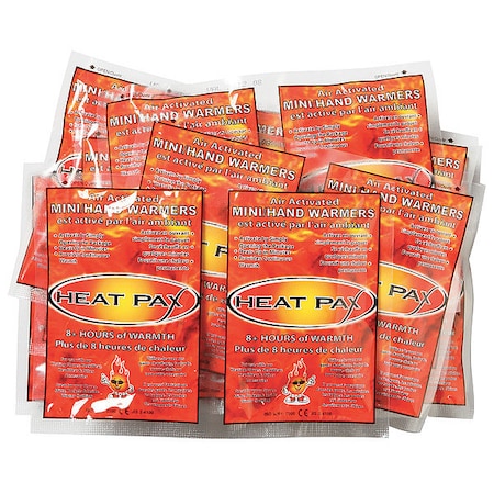 Hand Warmer, Up to 8 hr, Air-Activated, 137 Degrees F Avg. Temp., 10 PK MPN:5553