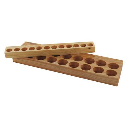 Wooden Collet Holding Tray, TG75, Holds 22 MPN:04468