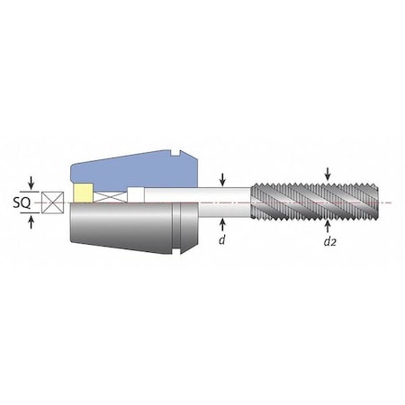 Tapping Collet, 0.652 in. Shank, ER32 MPN:05570-652