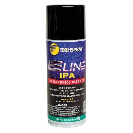 Ipa Electronics Cleaner, Aerosol Spray Can, 12 oz MPN:1610-12S