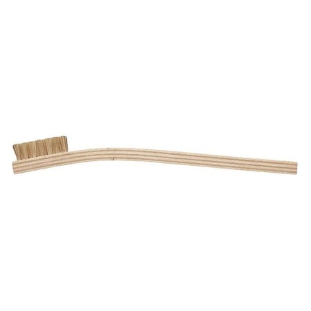 1/4 in W Utility Brush, Medium, 7 3/4 in L Handle, 1 3/8 in L Brush, Brown, Wood MPN:2020-1