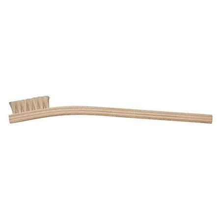 1/4 in W Utility Brush, Medium, 7 3/4 in L Handle, 1 3/8 in L Brush, Brown, Wood MPN:2021-1
