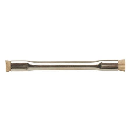 3/8 in W Utility Brush, Medium, 4 1/2 in L Handle, 1/2 in L Brush, Brown, Steel, 4 1/2 in L Overall MPN:2032-1