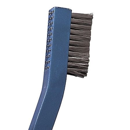 3/8 in W Scratch Brush, Stiff, 6 7/16 in L Handle, 1 3/16 in L Brush, Gray, Aluminum MPN:2043-1