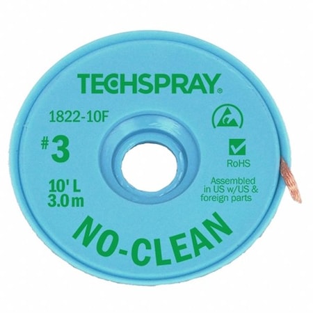 No-Clean Green No 3 Braid - AS MPN:1822-10F