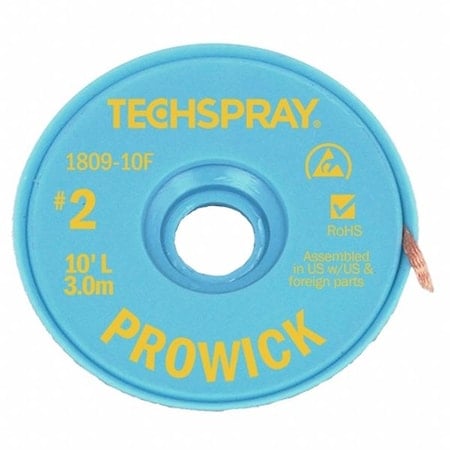 Pro Wick Yellow No 2 Braid - AS MPN:1809-10F