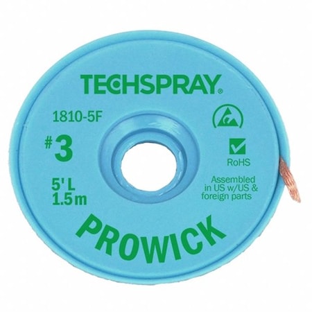Pro Wick Green No 3 Braid - AS MPN:1810-5F